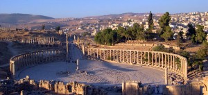 Site archéologique des ruines de Jerash en Jordanie