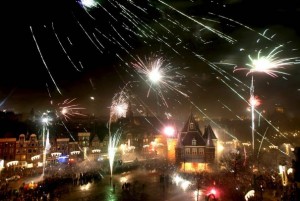 nouvel an à amsterdam feux d'artifices