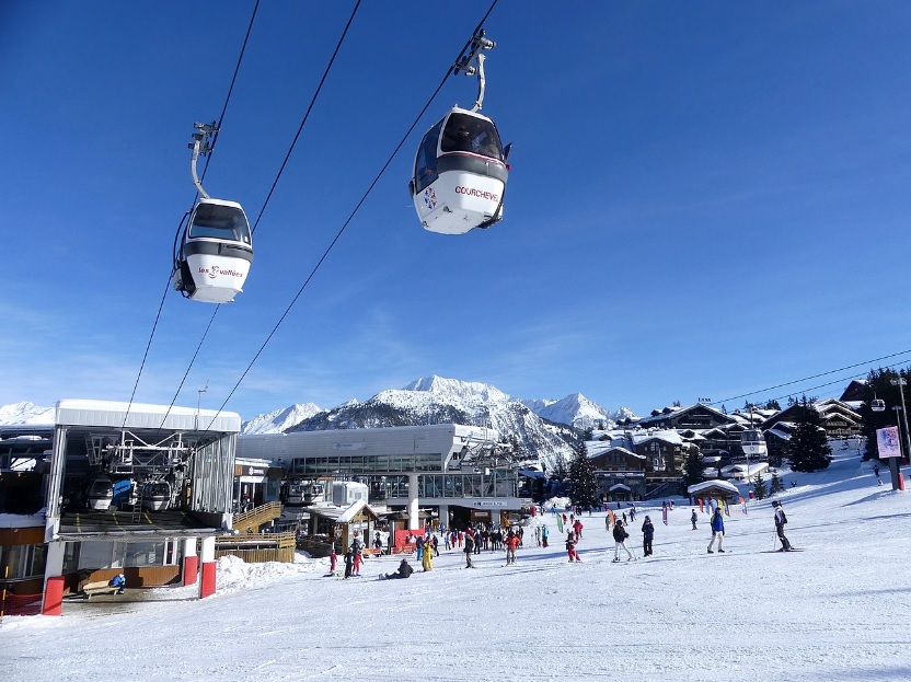 courchevel vacances télécabine